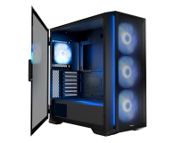 Obudowa MODECOM Horizon ARGB Flow Midi Czarna AT-HORIZON-MG-ARGB-10-000000-0002